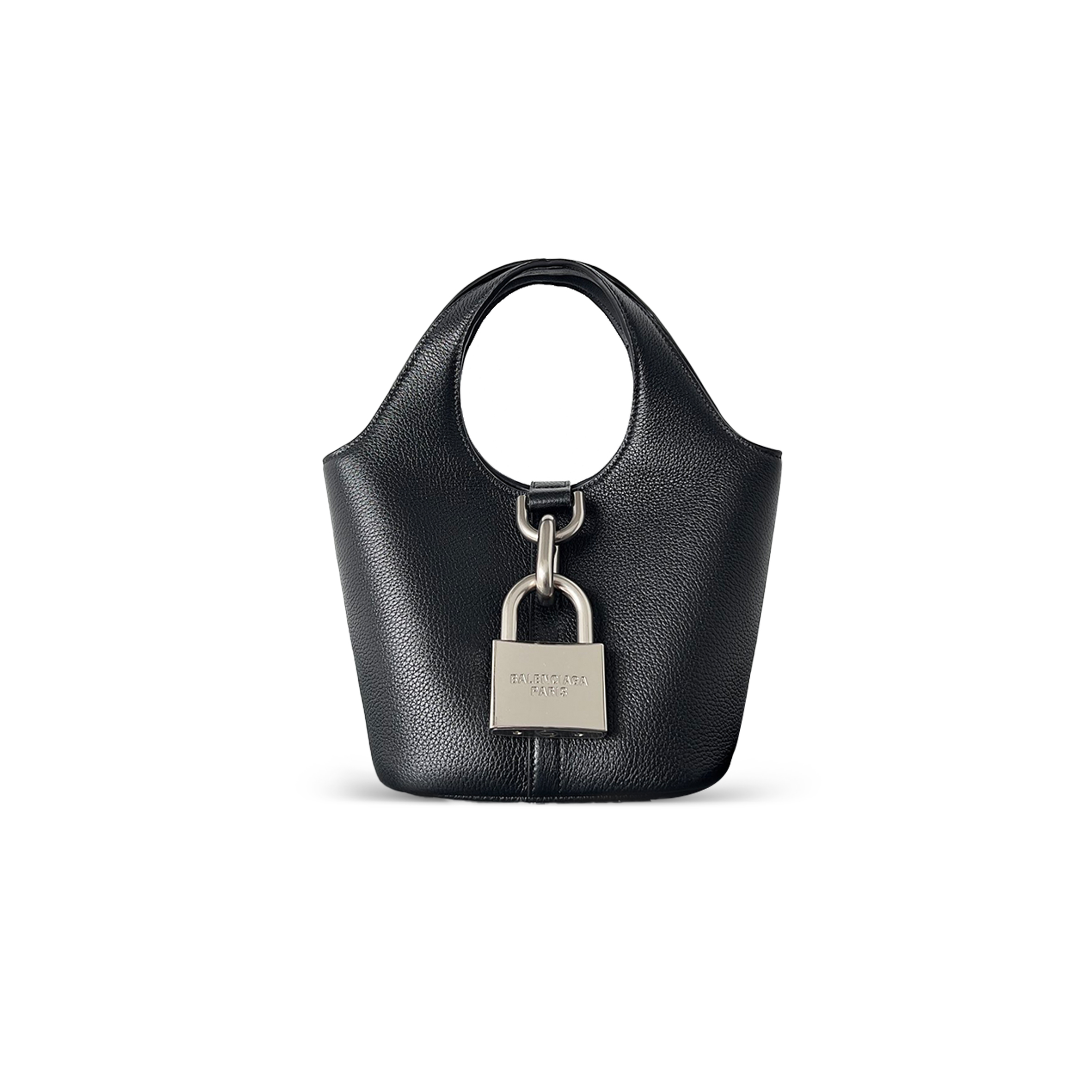 BALENCIAGA WOMEN'S LOCKER HOBO BAG SMALL IN BLACK 7716252AAWC1000 (24*23*9.9cm)